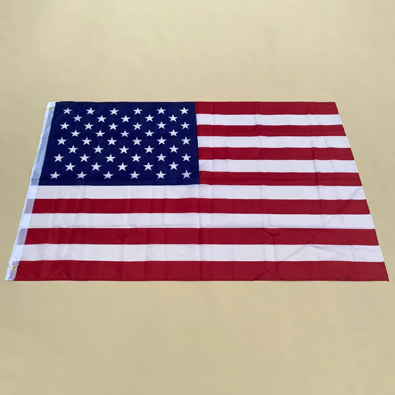 Eoodlove Flag 90X150CM US Flag High Quality Double sided Printed Polyester Star and Stripe Flag