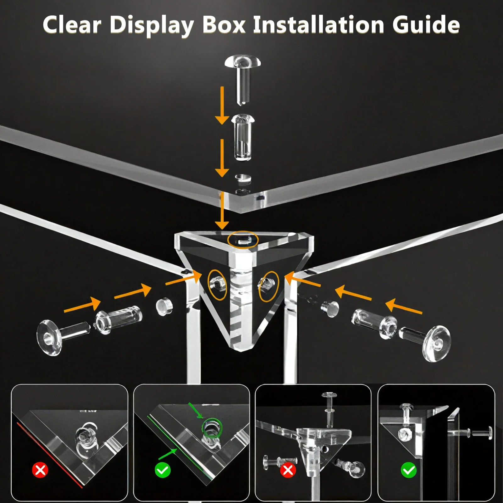 Eary Display Case Roman Column Base for Labubu Zimomo Angel Acrylic Box for Doll Transparent Dustproof Storage Easel Accessories