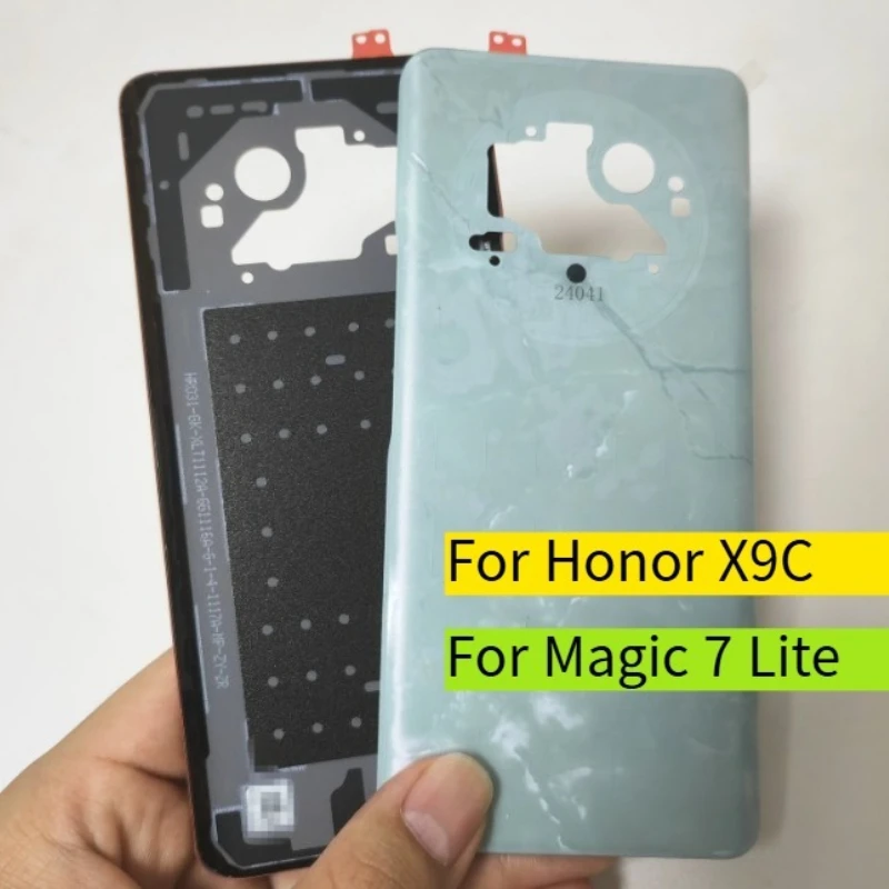 A+ Battery Back Cover For Honor X9C BRP-NX1 Magic 7 Lite Rear Door Housing Case Repair Parts