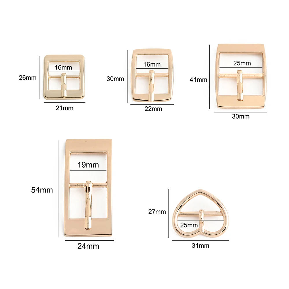 10/30/100PCS 16-38mm Metal Pin Buckle Watch Strap Adjust Buckles For Clothes Bags Handbag Belt Shoes DIY Hardware Accessories
