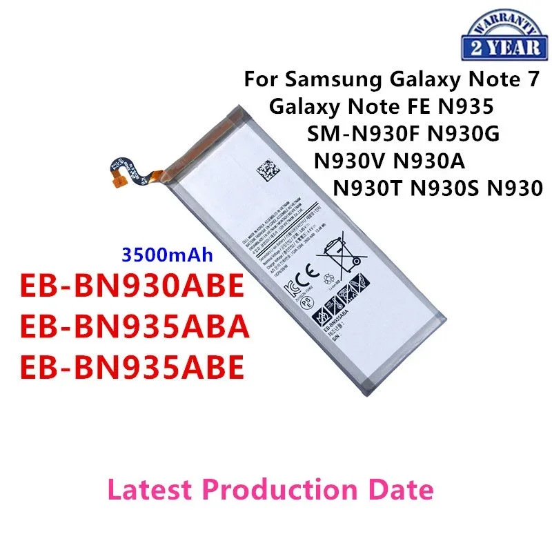 Brand New EB-BN930ABE EB-BN935ABA EB-BN935ABE 3500mAh Battery For Samsung Galaxy Note 7 Galaxy Note FE N935 +Tools Kits