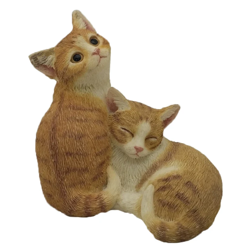 Home Ornaments Decoration Simulation Kitten Creative Gift Resin Animal Cat Craft furnishings