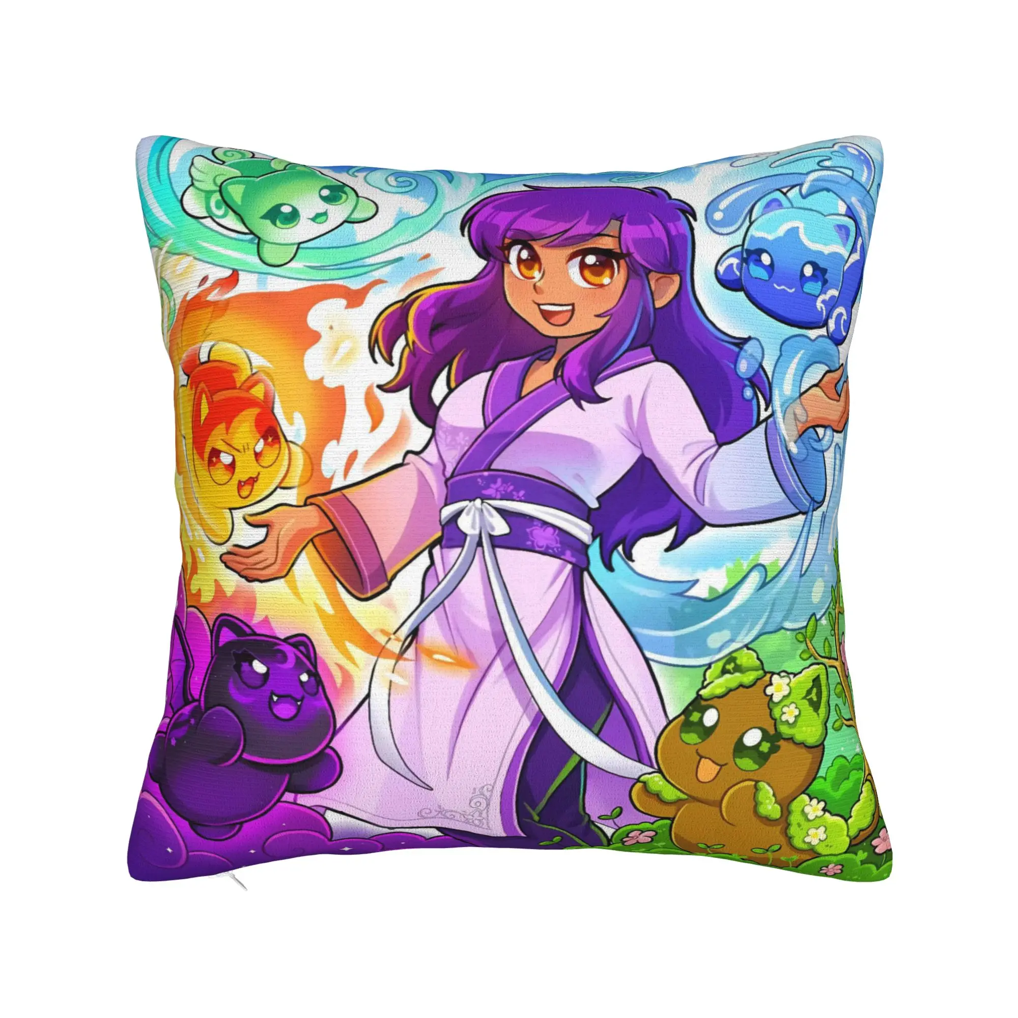 Serene Aphmau Calm Background Portrait Pillow Case  Morden Pillow Cover Comfy Pillowcases For Living Room Chair