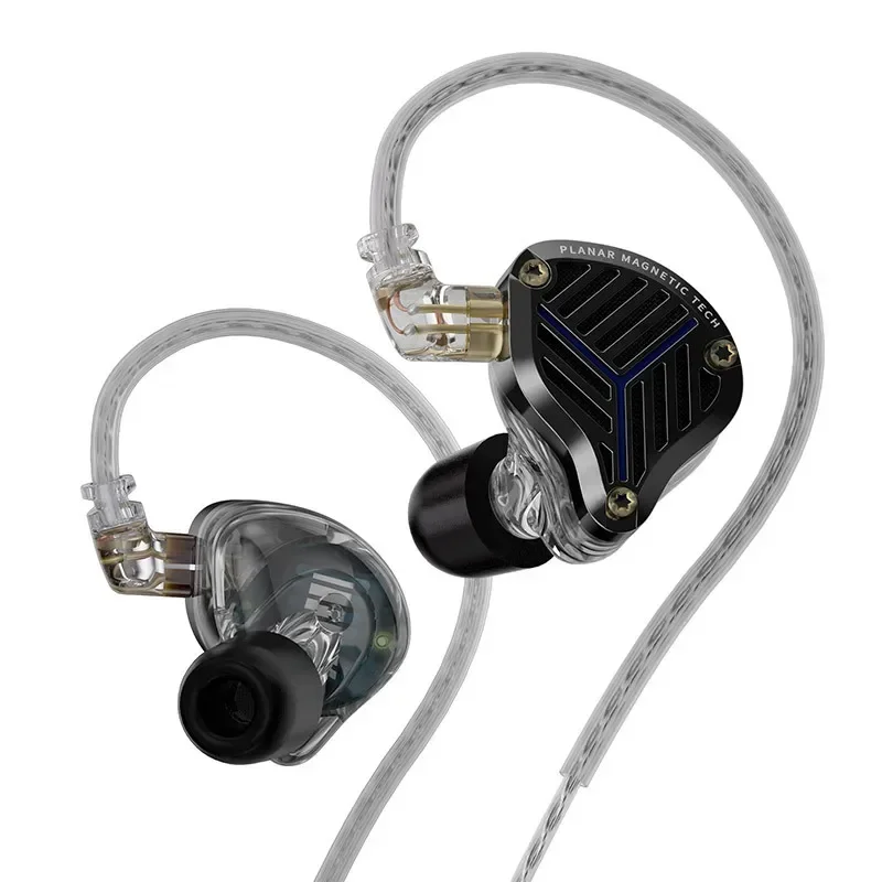 

PRX Flat Diaphragm In-Ear Headphones HIFI Fever Monitor Stage Interchangeable Cable Flat Panel Speaker Earplugs