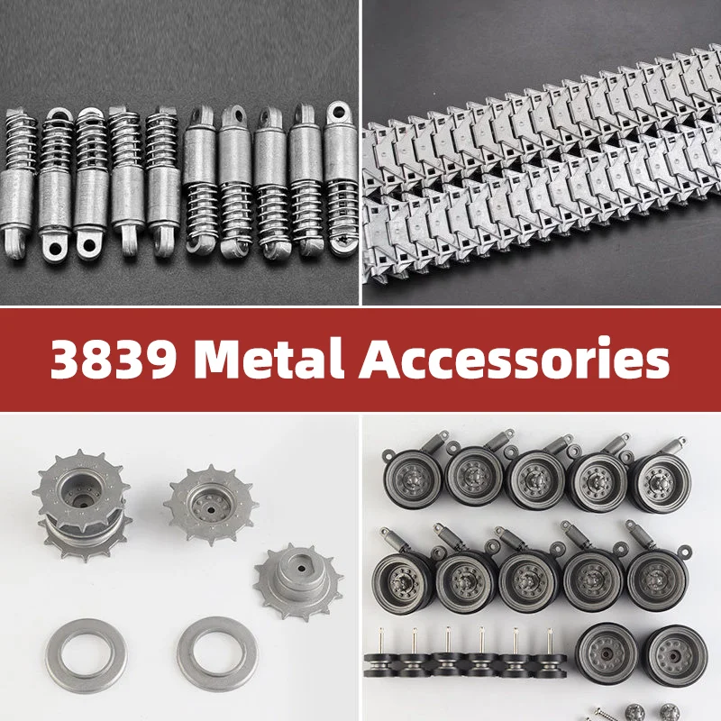 

1/16 Scale RC Tank Spare Parts Compatible with Heng Long 3839 1/16 Walker Bulldog Tank Model (Metal Road Sprocket Wheels Track )