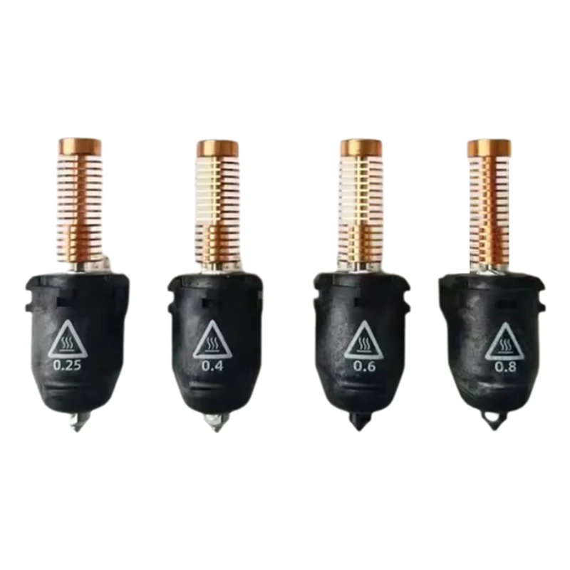 AD5M/ AD5M Pro Series High Speed Nozzle Bundle,0.25Mm/0.4Mm/0.6Mm/0.8Mm Quick-Detachable Nozzle,3D Printer Accessories