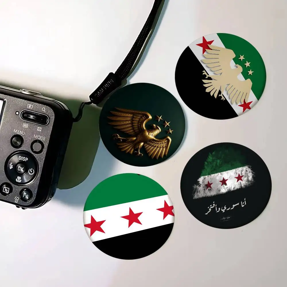 Eagle Syrian New 2025 Logo Flag Badges Round Exquisite Badge Brooches Creative Pins For Clothes Hat Backpack Gift Accessories view 2