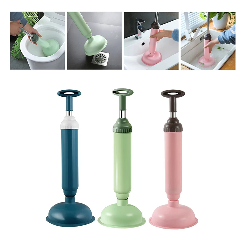 Silicone Toilet Plunger Vacuum Suction Cup High-pressure Pump Anti Blocking Unblocking Pipeline Toilet Plug Bathroom Products