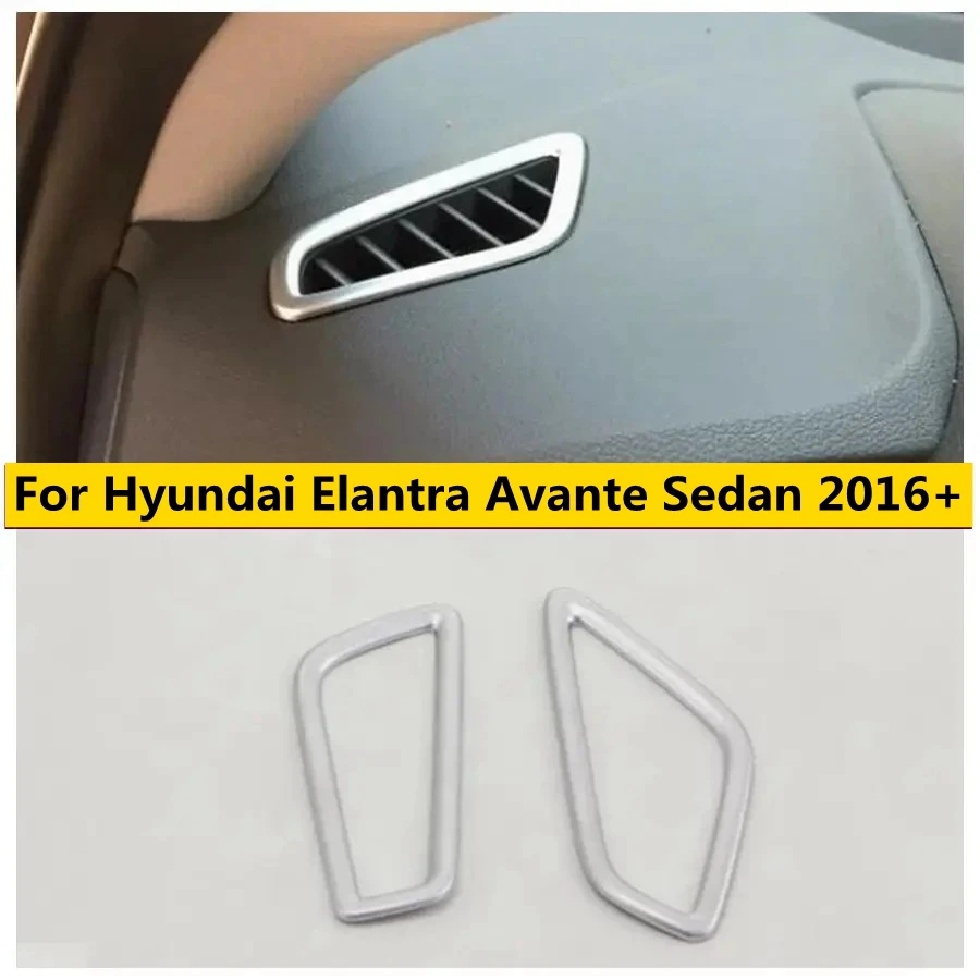 

Air Conditioning Outlet AC Vent Decoration Cover Trim Fit For Hyundai Elantra Avante Sedan 2016 2017 Interior Car Accessories