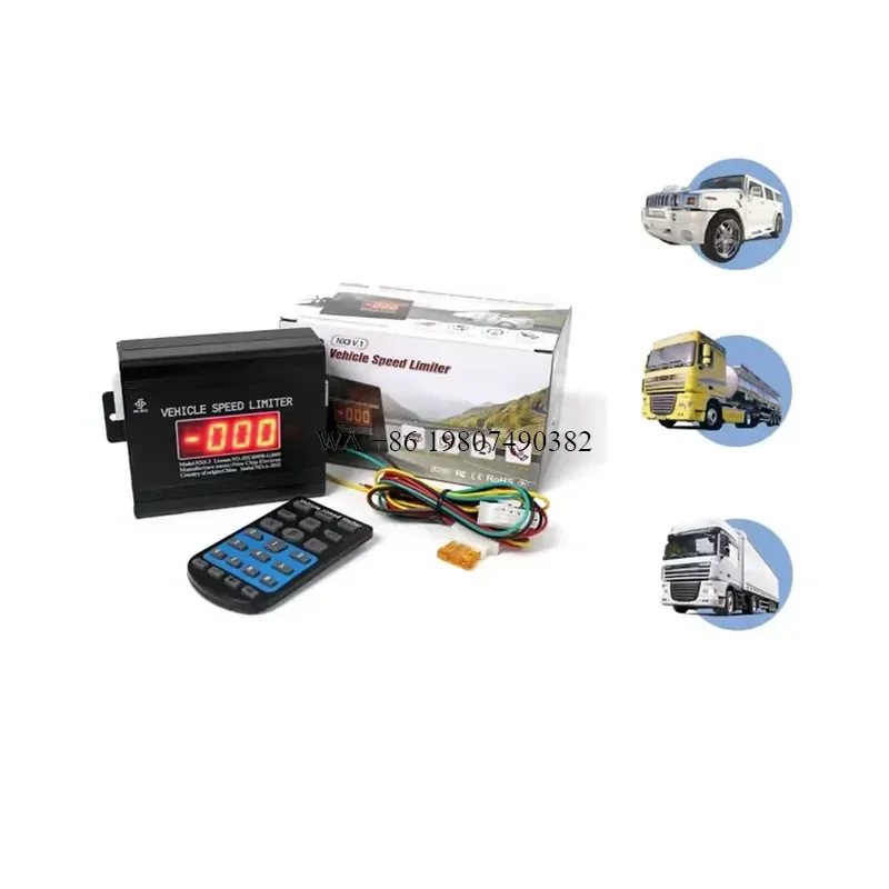 wmwmnu GPS Car Alarm System for Bus Speed Limiter Electronic Vehicle Speed Governor Anti Theft Security Device for Cars