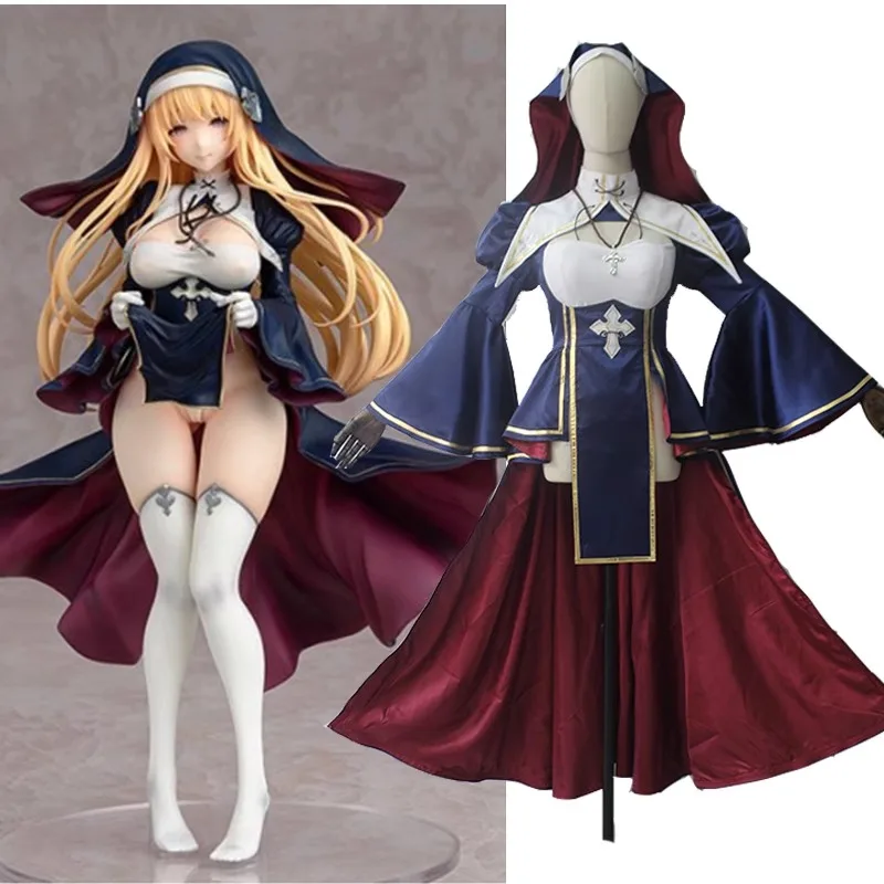 

NSFW 18+ Original Character Charlotte Cosplay Figure Vibrastar Sister Cosplay Nun Costume Halloween Costumes Full