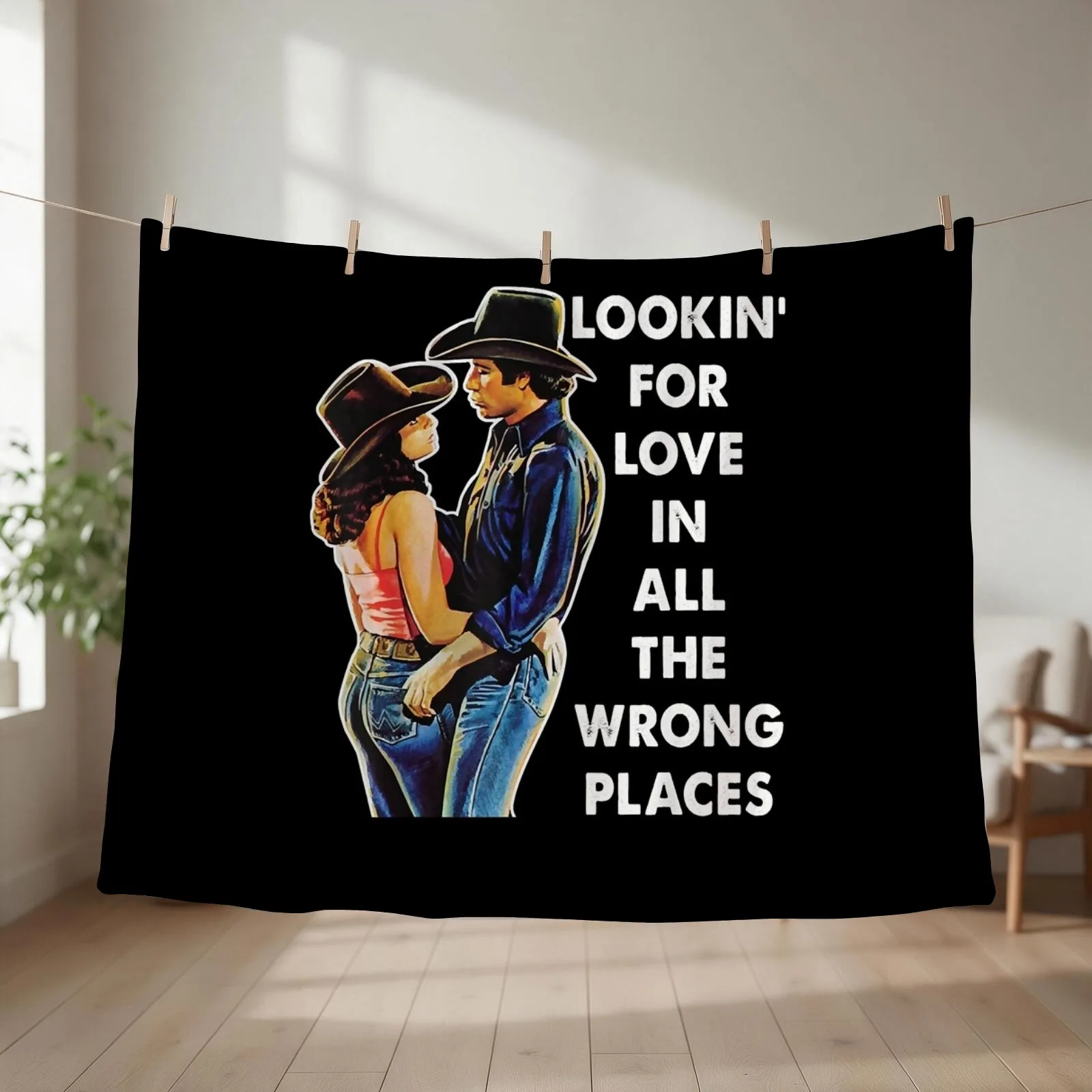 Beautiful Model Western Urban Cowboy Movie Gift Music Fans Throw Blanket couch cozy soft plush fuzzy picnic outdoor blanket