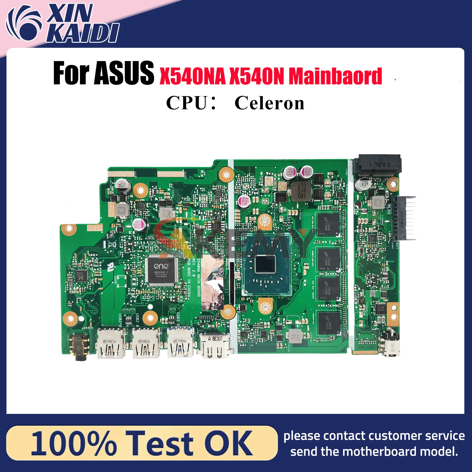 

X540NA Laptop Motherboard For ASUS VivoBook F540N D540N R540N X540NA X540N X540NV A540N Notebook Mainboard With Celeron CPU stk