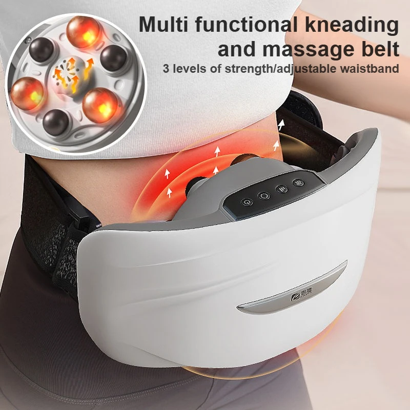 

Multi functional stone kneading waist belt, electric warm abdomen kneading massager, household moxibustion hot compress device