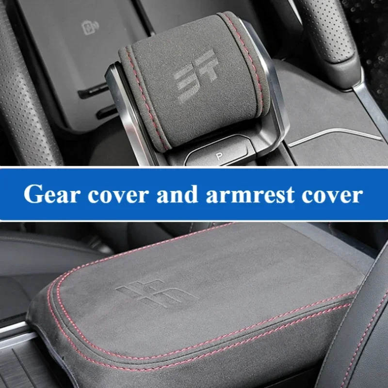 For Jetour Traveler Shanhai T2 Gear Cover Armrest Box Cover Gear Handle Head Rod Turning Fur Protection for Car Interior