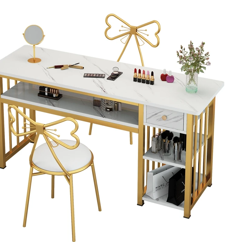 

Nail Shop Nail Table and Chair Set Japanese Light Luxury Twin Nail Table