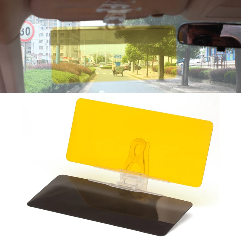 Universal Car Sun Visor HD Anti-UV Day Night Anti-dazzle Driving Mirror Goggles Clip-on Driving Vehicle Shield for View Visor