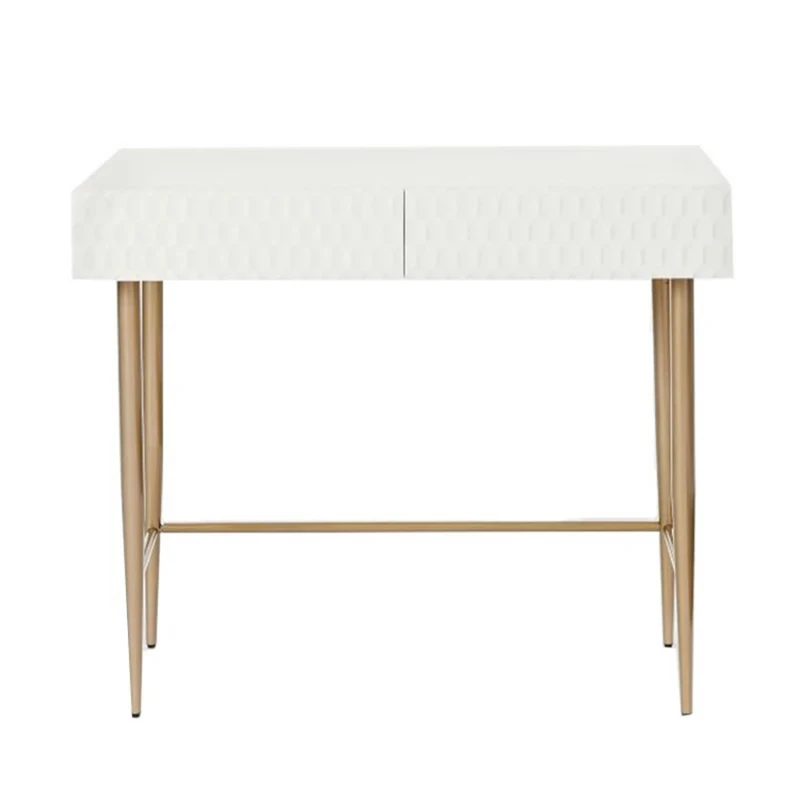 

Nordic entrance table dressing table with storage bedroom boutique makeup table white lacquered bedside