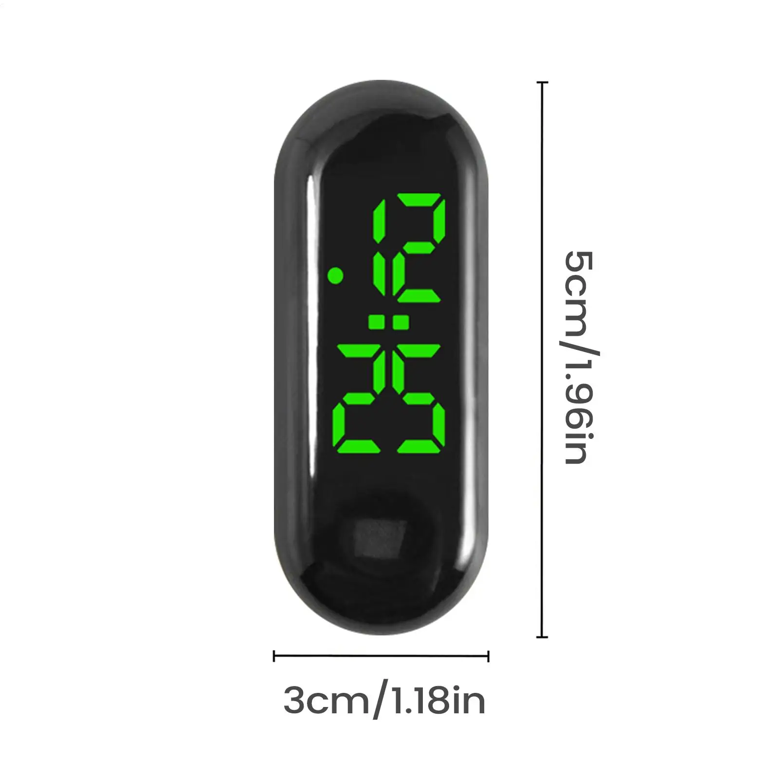 Waterproof Digital Clock with Luminous Display Mini Adhesive Car Clock for Truck Motorcycle Bike Travel, 12/24H Mini Clock