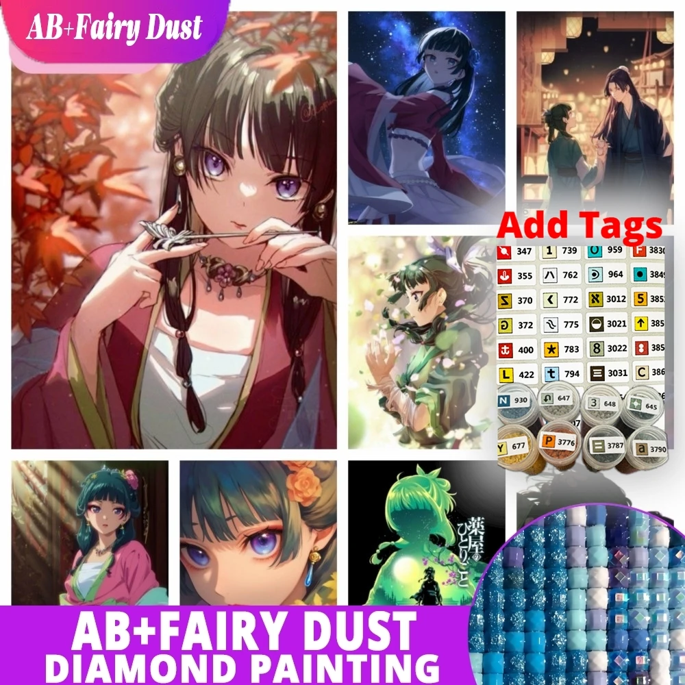 AB Fairy Dust 2026 New The Apothecary Diaries Anime Diamond Painting Drawing Kit Craft Embroidery Handmade Art Adult Children Gi