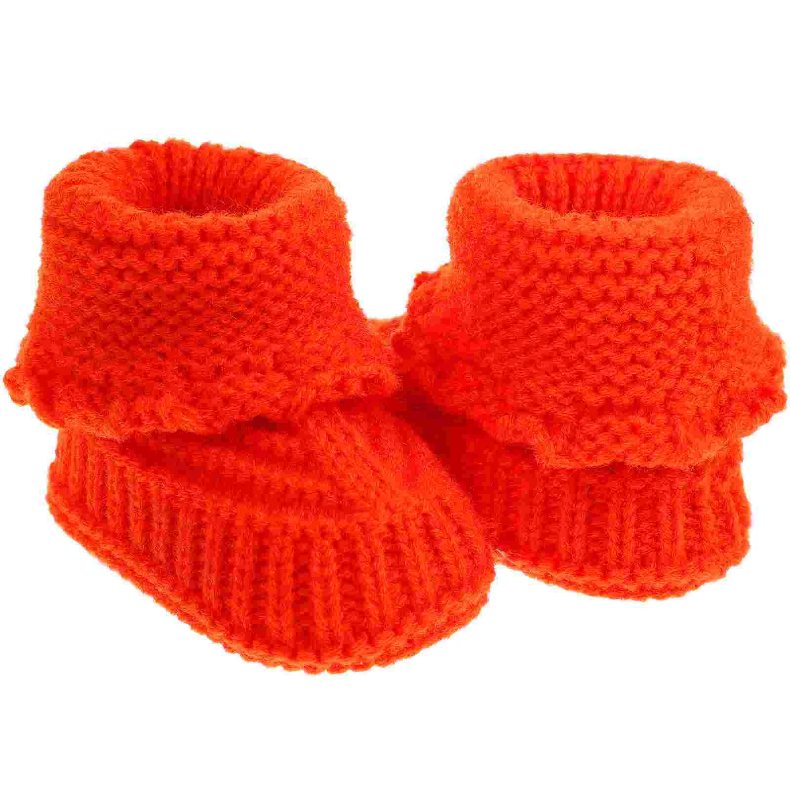 Newborn Knitted Shoes Toddler Warm Infant Cotton Handmade Short Boots Baby Girl