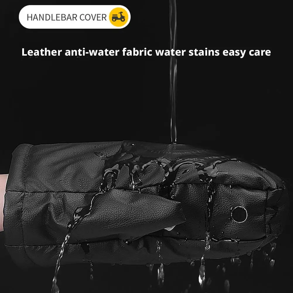 سميكة الدافئة يندبروف دراجة نارية قفازات يفشل الشتاء Handmuffs معدات قفازات دراجة مقبض غطاء مقاوم للماء قفازات دفئا W3Y1 #2