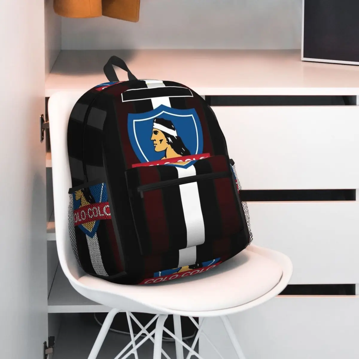 Mochila Golden Colo-Colo Campeon DE Chile, mochila DE gran capacidad para niños, mochila escolar, bolsos de hombro para hombres y mujeres