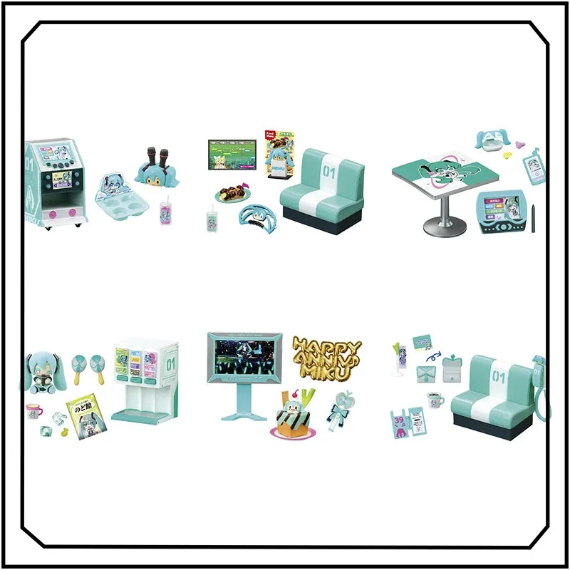 

Hatsune Miku EX CASHAPON KTV Room Karaoke Miniature Scene Prop Desktop Ornament New Gifts