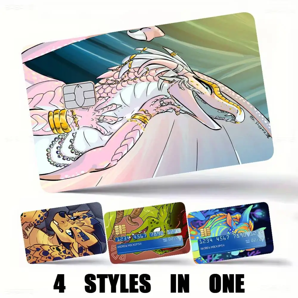Hybrid Prince-e Wing of-f Fire Credit Card HD Stickers Premium matte film effectively prevents fingerprints and daily abrasion.