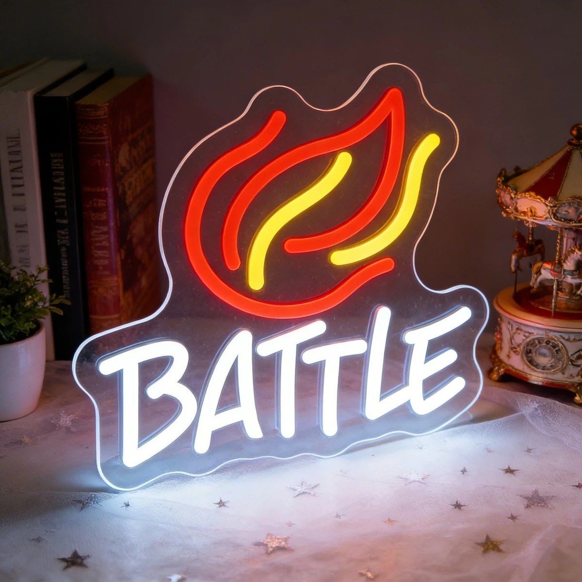 Esports Gaming Zone - Battle Neon Sign LED Flame USB