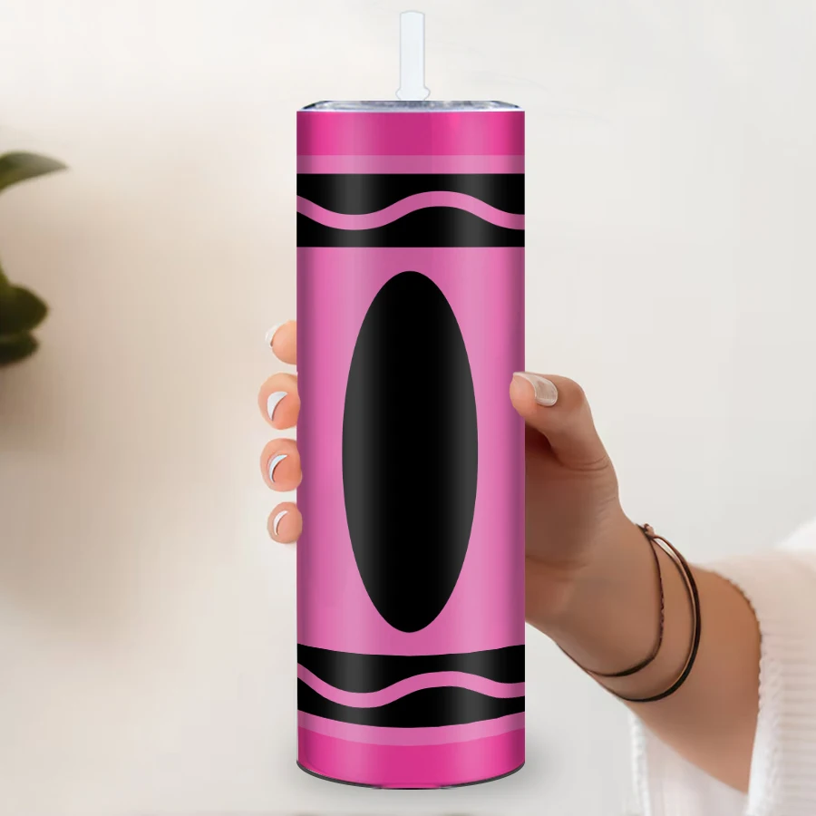 20oz Stainless Steel Coffee Cups Straw Lid 1Pc Customized Names Party Skinny Straight Coffee Cups Autumn Winter Cup Gift for Her