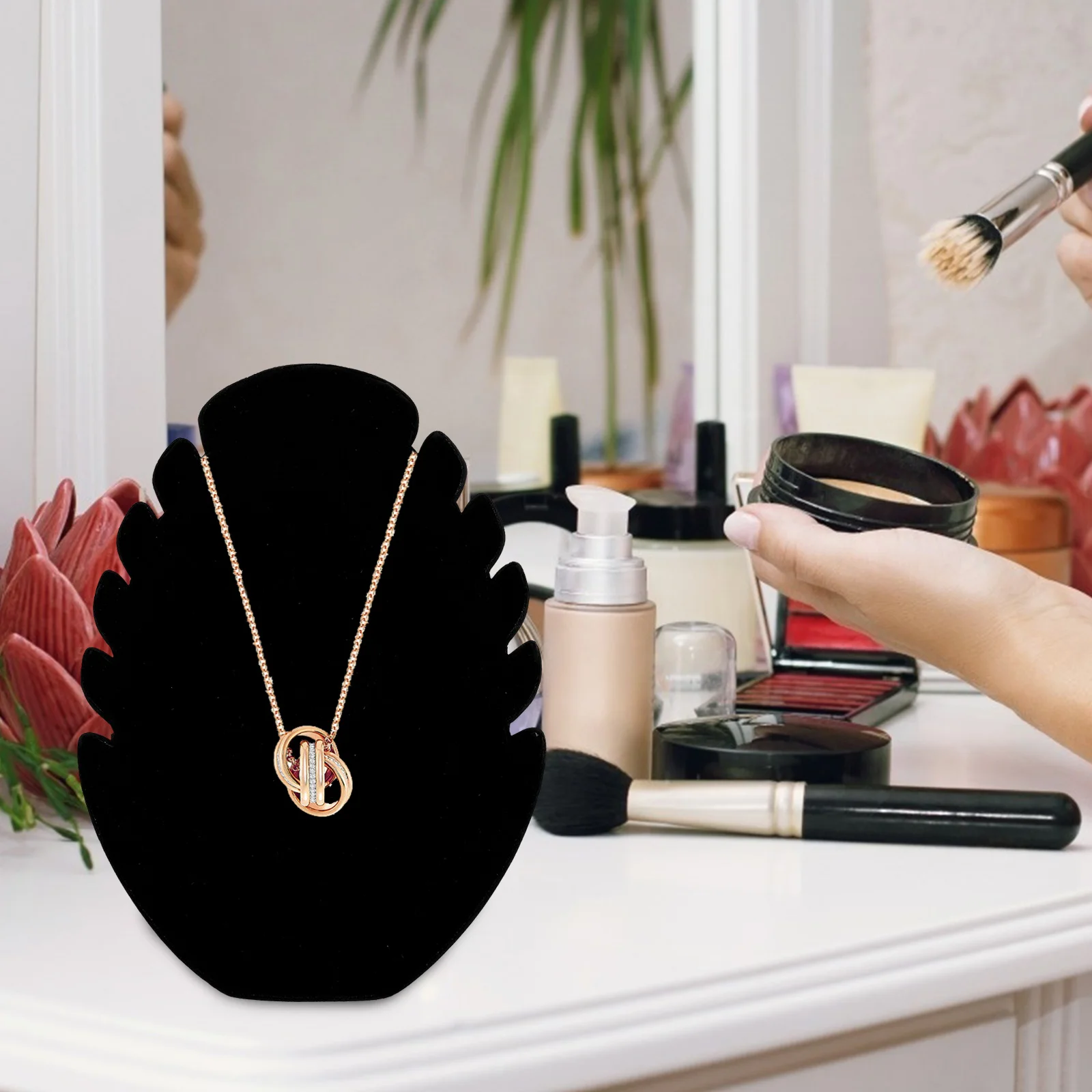 

Jewelry Display Rack Necklace Storage Organizer Clavicle Chain Stand Decorative Bracelet Holder Creative Necklace Rack For Shop
