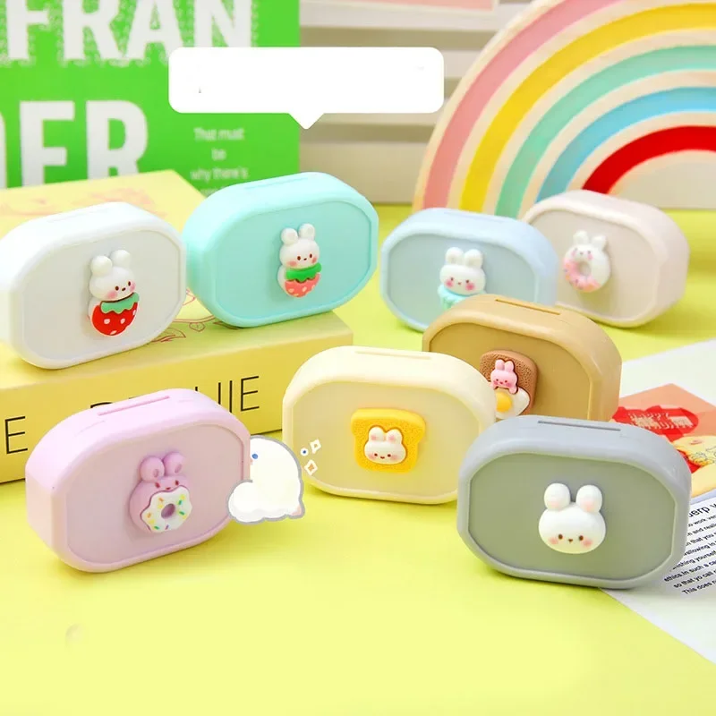 1pc kawaii Cartoon Kontaktlinse nbox niedlichen Kaninchen kleinen Augenkontakt Linsen etui Frauen reisen Kontakt Linsen behälter und Pinzette