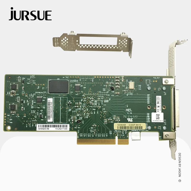 Imagem -03 - Placa Controladora Externa 6gbps Pistas Pci e Sas Sata Hba Modo de ti Zfs Nas Norom Expander Lsi-92008e