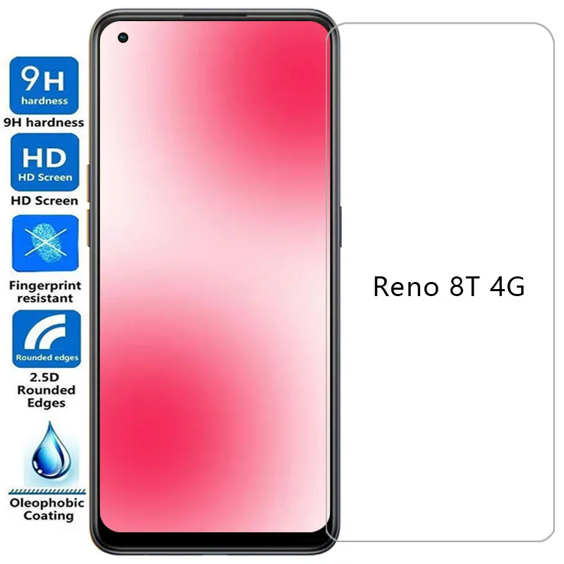 حافظة هاتف من الزجاج المقسى لهاتف oppo reno 8t 4g على reno8 8 t t8 reno8t 4 g 8t4g غطاء خلفي 360 opp Oppa opporeno opporeno8t