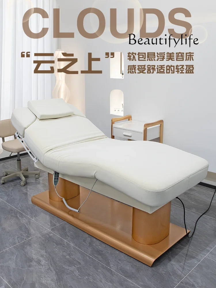 High-End Facial Bed Electric Beauty Salon Dedicated Constant Temperature Heating Massage Couch Micro Multi-Function