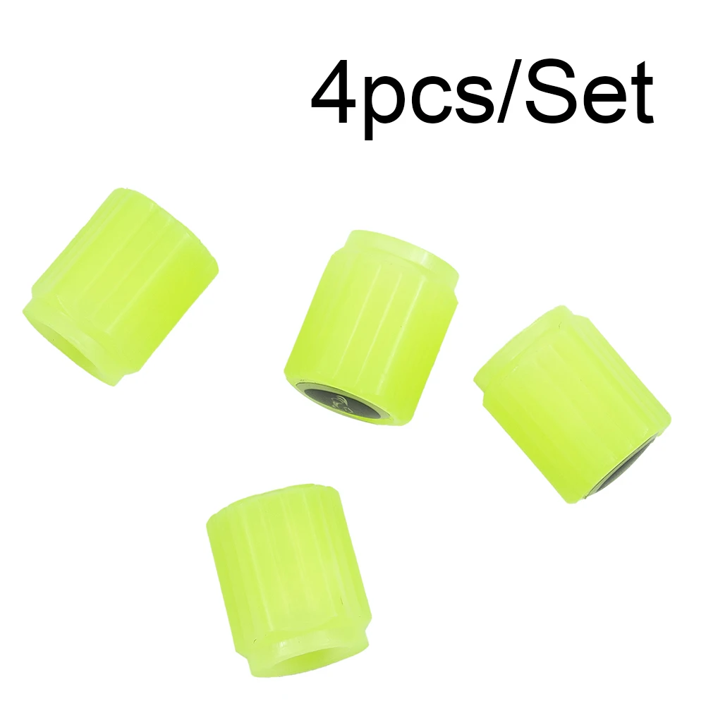 4 Buah Tutup Katup Ban Bercahaya Hub Roda Sepeda Motor Mobil Penutup Katup Bercahaya Dekorasi Ban Aksesori Ban Gaya Otomatis