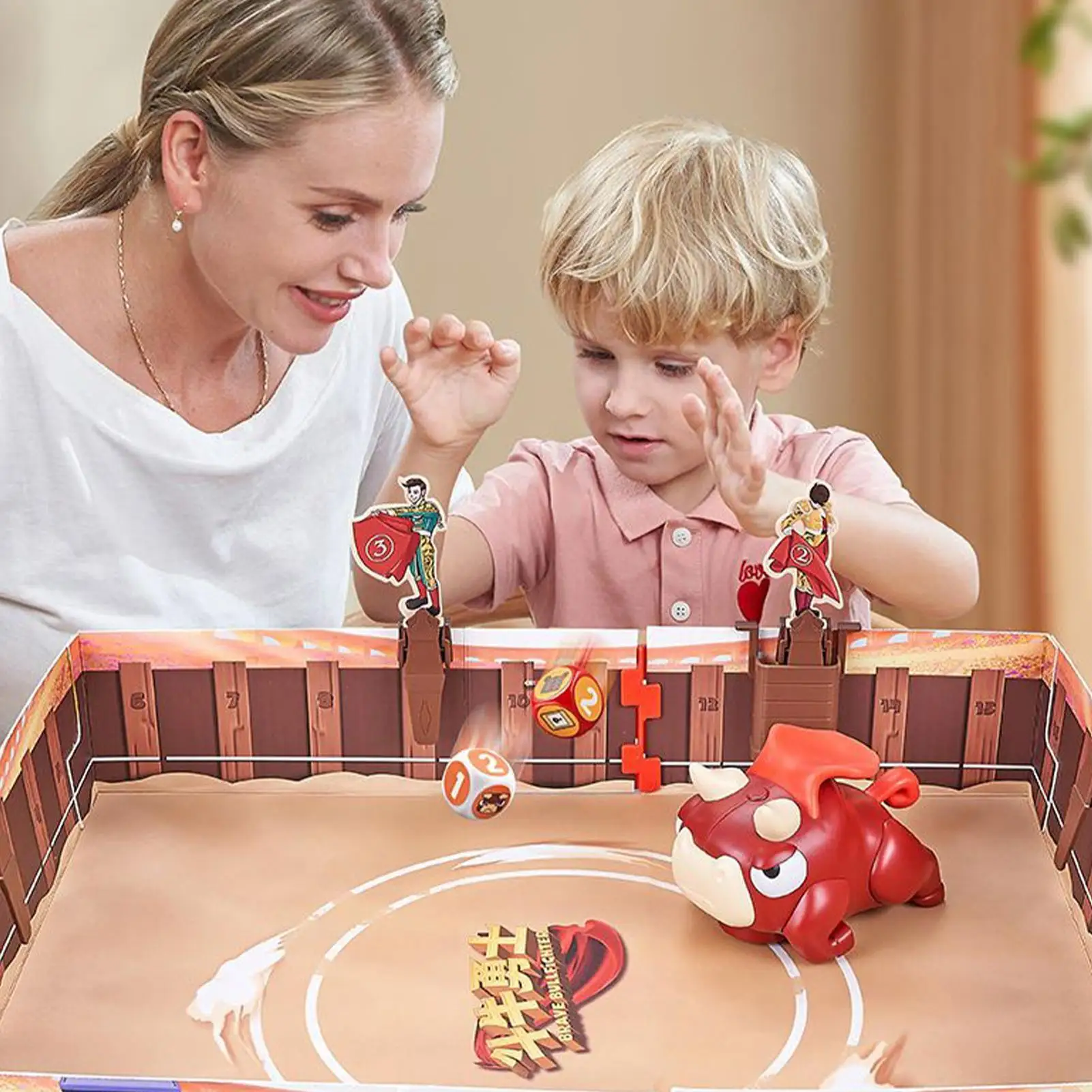 Stierkampf-Brettspiel, Stierkampf-Coöperationsspiel, lustiges interaktives Spielzeug für Kinder im Alter von 3–12 Jahren, Entwicklung, Reisen, Unterhaltung