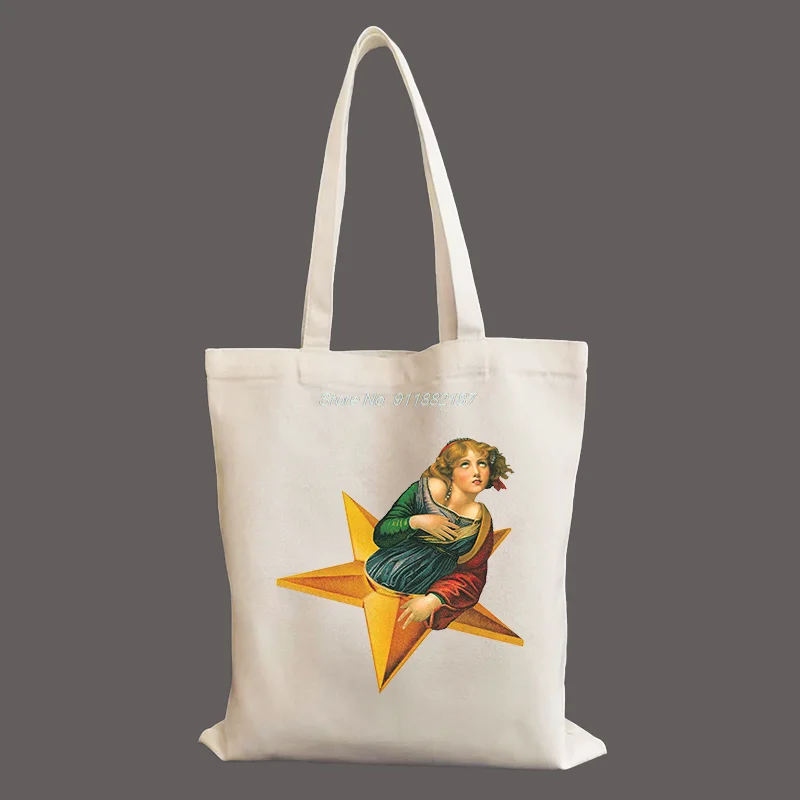 Smashing Pumpkins Mellon Collie And The Infinite Sadness Canvas Shopping Bag Fashion Large Capacity Harajuku Women Shoulder Bags