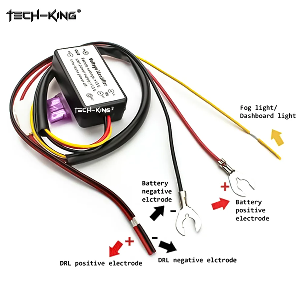 A vehicle lamp delay controller automatically adjusts the LED lamp brightness through the control panel Delay off