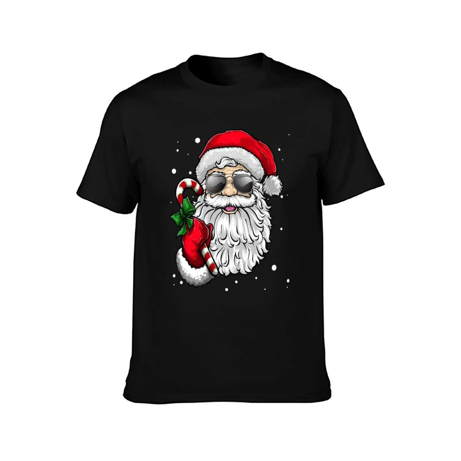 Santa Claus Christmas X-Mas Party T-Shirt, Summer Casual Cotton Tee, Oversized Streetwear Tops, Vintage Graphic Print