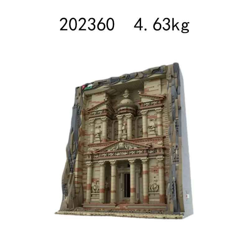بقعة MOC-202360 4901 قطعة مدينة روك ثلاثي الأبعاد بناء الجسيمات الصغيرة التجمع اللبنات قلعة الشارع لعبة مجسمة Gif