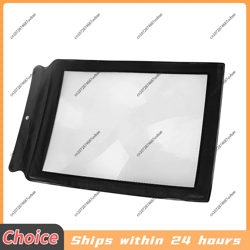Handheld Magnifying Lens Sheet Portable 3X Large Full Page Magnify Len Ultra Thin A4 for Low Vision Seniors Reading Small Prints