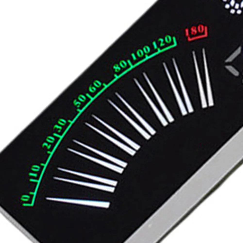 Fan-Shaped LED Sound Level Indicator with RGB Color Cycling Display Driven by Internal Microphone and USB 5V Power Source