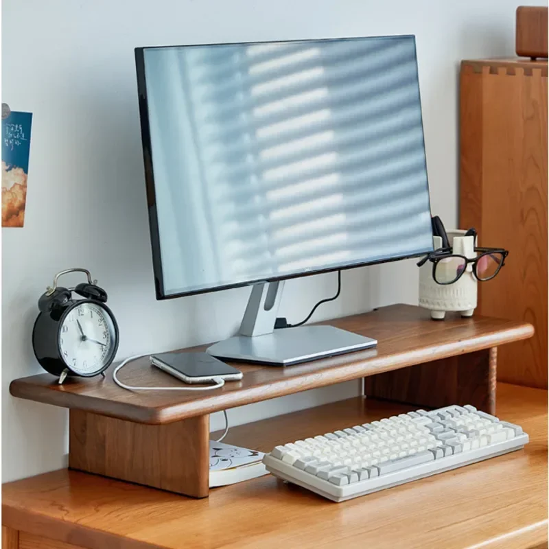 

Solid Wood Height Increase Stand on Desk, Computer Cushion, Advanced, Office Monitor