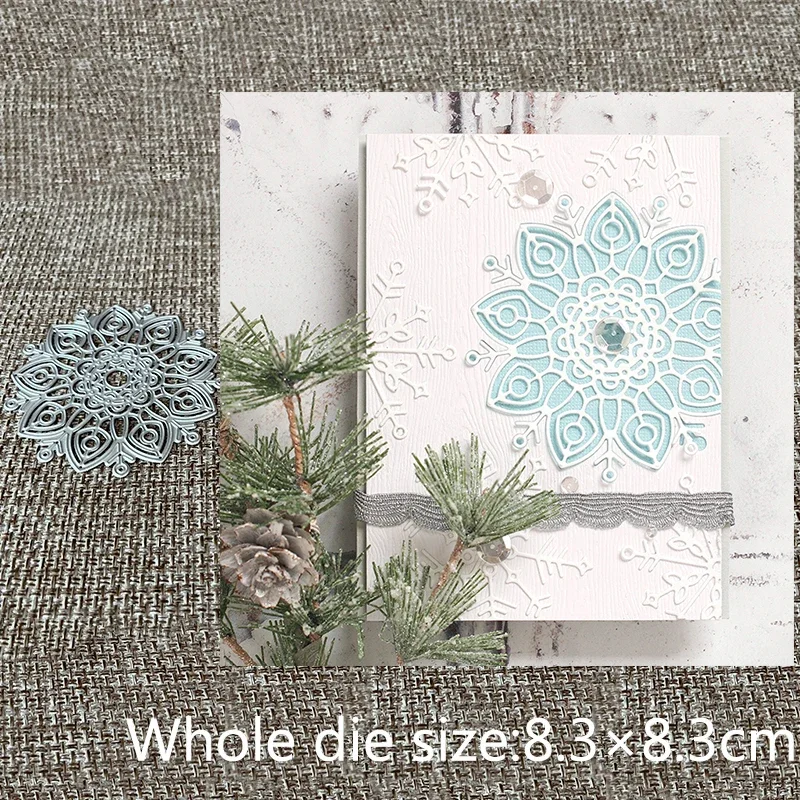 XLDesign Craft Metal stencil mold Cutting Dies snowflake decoration scrapbook die cuts Album Paper Card Craft Embossing