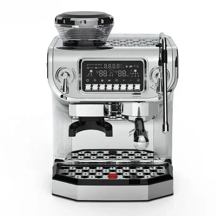 19 Bar Professional Home Automatic 4-in-1 Self Service Coffee Shop Cappuccino Commercial Espresso Machine with Grinding Machine