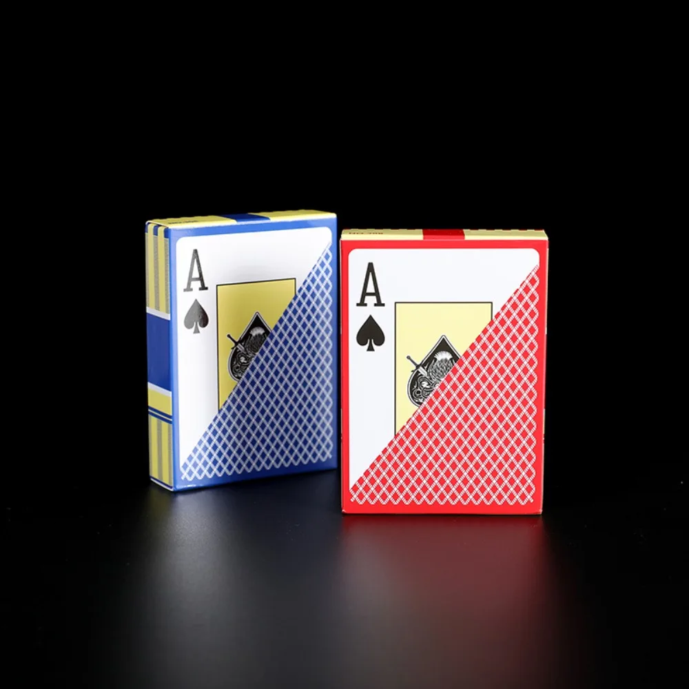 PVC Plastic Playing Card Flexible Scrub Waterproof Poker Club Cards Large Font Smooth Texas Hold'em for All Poker Games