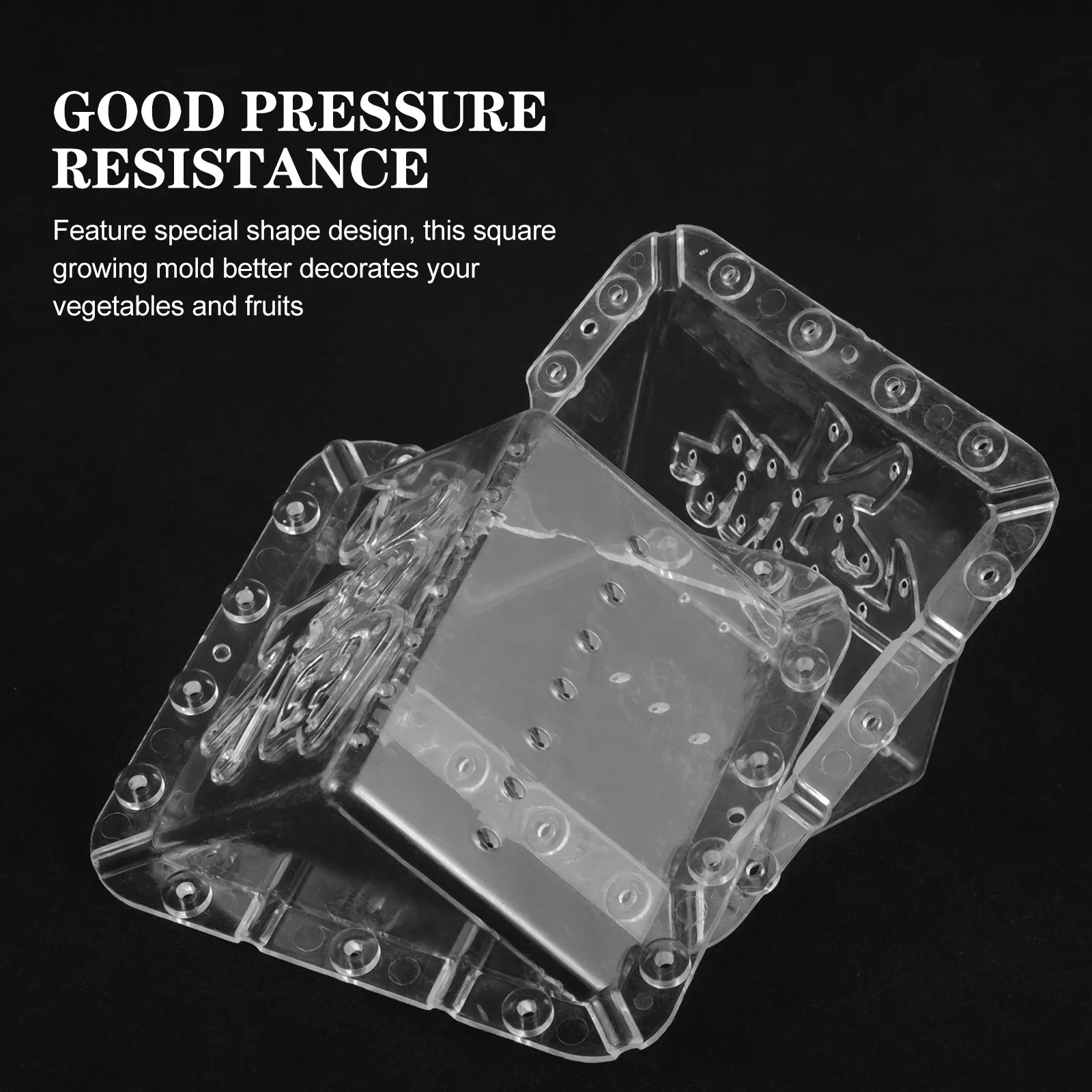 

2Pcs Fruit Shaper Mold Plastic Square Growing Tool for Melon Vegetable Garden Fruit Shape Melon Growing Mold Square Growth Molds