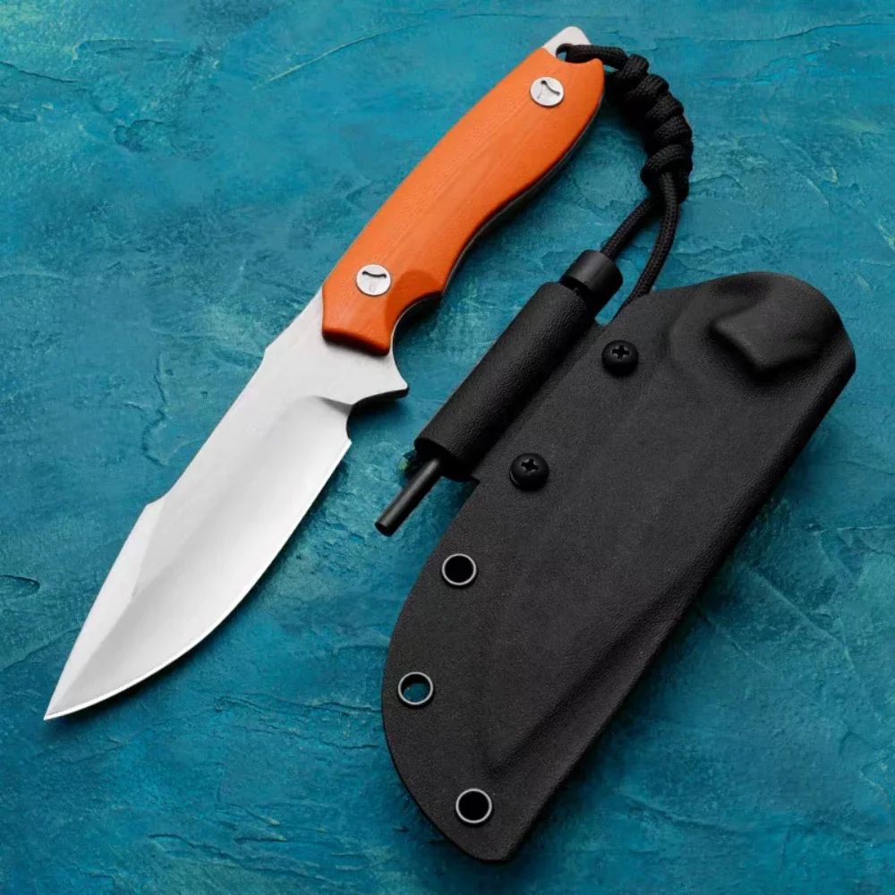 سكين شفرة ثابتة محمول عملي مع غمد K EDC للتخييم في الهواء الطلق والصيد والمغامرة والدفاع في حالات الطوارئ أداة متعددة الوظائف #1